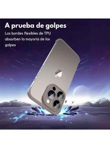 Protector Lente Camara Bumper Silicona compatible con iPhone - Gris - Ver 6