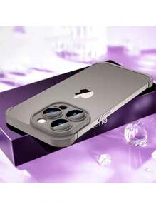 Protector Lente Camara Bumper Silicona compatible con iPhone - Gris - Ver 7