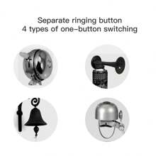 Twooc自行車電子喇叭100db高分貝定制聲音大小可調充電電池適用於掌握容易安裝