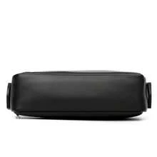 男士时尚户外斜挎包 男女通用邮差包 学生商务单肩包 大容量工作日常使用 春节情人节礼物 春夏假期旅行 - 黑色 - 查看 7