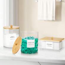 1 Packung Acryl Weichspülertücher Halter mit Deckel, klarer Wäschetücher Behälter mit 27 Etiketten, Wäschekapseln Aufbewahrung für Wäscheraumorganisation, Studentenwohnheim, Badezimmer Accessoires, Raumdekoration