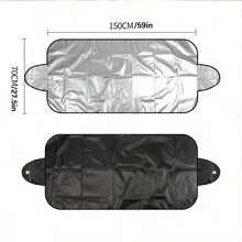 1 pieza Protector de parabrisas de coche Antihoja que cae Parasol contra el polvo, la escarcha y la nieve - Cubierta de vidrio para accesorios exteriores del coche - Tela Oxford resistente a todo clima con protección contra el viento y los rayos UV, adecuada para coches, SUV, camiones, General Motors, protección solar interior del coche