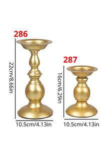 1 件轻奢香薰烛台，复古浪漫烛光晚餐餐桌装饰，简约家居装饰 - 彩色 - 查看 3