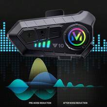 Y10摩托车头盔耳机1000毫安蓝牙5.3无线IPX6防水降噪耳机超长待机免提通话手机套装耳机