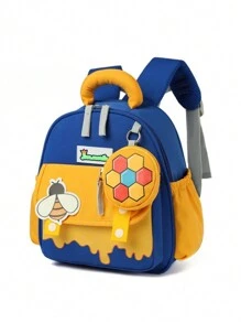 幼儿园男孩女孩卡通背包，休闲风格 - 多色 - 查看 8