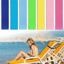 Palrey Basic/Lightweight Portable Beach Towel Clip With Elastic Band, Suitable For Beach Chairs, Swimming Pool Chairs, Beach And Cruise Chairs Accessories, Cruise Chair Towel Clip, Essential For Summer Beach Activities, Pool Parties, Sports And Fitness Warm-Ups