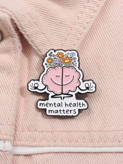 Enamel Pins For Mental Health Issues Men's Minimalist Fashion Bag Clothing Creative Accessories Collar Brooch Daily Street Party Wear Pin For Clothes Bag Charm School Kpop Backpack Teacher Supplies Bag Charms Cute Office Accessories Shirts Jacket Jewelry Christmas Halloween Autumn-Winter Accessories,Suitable For Teens, Youth,Men,Casual, Outdoor, Athletic, Vacation, Graduation Gifts, Birthday, Daily Wear Clothes Pin Funny Teacher Gifts