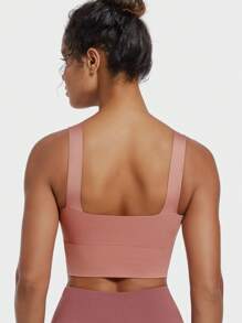 Yoga Tank Top, Breathable Sports Bra With Shock Absorption And Shaping Function, Sculpts Beautiful Back Lines, Suitable For Fitness Exercises - Coral Pink - View 5