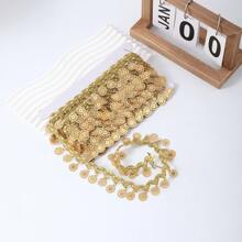 2 Yards Gold Round Hanging Tassel Jewelry Accessories Hat Decor Pendant Rhinestone DIY Clothing Ornament Material - Multicolor - View 9