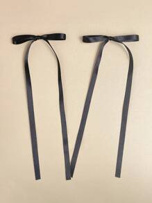 6 chiếc kẹp tóc nơ ruy băng grosgrain nhiều màu sắc dành cho nữ, có đuôi dài mềm mại, kẹp bên hông bằng ruy băng lụa Pháp cho tóc đuôi ngựa và phụ kiện tóc cho bé gái, kẹp càng cua, kẹp tóc, đồ dùng học tập, phụ kiện đội đầu, ghim cài tóc - Nhiều màu - Xem 5