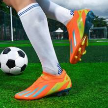 Soccer Cleats For Adults/Youth, Low-Top, Spikes Designed For Match & Training, Breathable & Anti-Slip, Durable Wear For Students - Orange - View 7