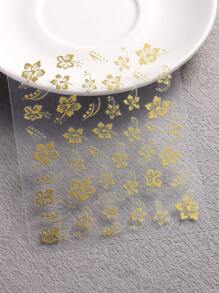 Hình dán móng tay hoa dâm bụt 3D, cánh hoa anh đào nhiệt đới, thiết kế hoa lá, decal dán móng tự làm, màu đen vàng, dụng cụ trang trí móng tay DIY, 2 miếng dán móng tay. - Nhiều màu - Xem 4