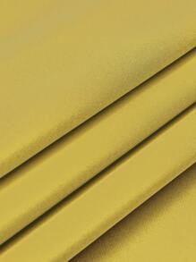 1pc Solid Color Curtains, Grommet Top Decorative Window Drapes, Window Treatments For Bedroom Living Room, Home Decoration, Room Decoration - Buff Yellow - View 7