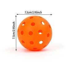 1pc Pickleball, 40 Holes, Rotational Molded PE Injection Glow-In-The-Dark Ball - Multicolor - View 4