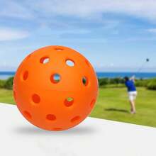 1pc Pickleball, 40 Holes, Rotational Molded PE Injection Glow-In-The-Dark Ball - Multicolor - View 8