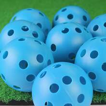 1pc Pickleball, 40 Holes, Rotational Molded PE Injection Glow-In-The-Dark Ball - Multicolor - View 3
