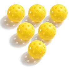 1pc Pickleball, 40 Holes, Rotational Molded PE Injection Glow-In-The-Dark Ball - Multicolor - View 6