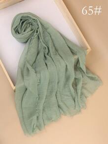 1 Chiếc Khăn Trùm Đầu Bằng Vải Crepe Màu Trơn Phong Cách Bohemian Cổ Điển, Khăn Trùm Đầu Hijab Đơn Giản Cỡ Lớn, Khăn Trùm Đầu Hàng Ngày Cho Phụ Nữ, Băng Đô Cho Mọi Mùa - Nhiều màu - Xem 26