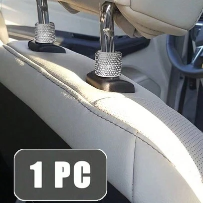 1pc 镶钻汽车头枕装饰环 汽车头枕装饰用品 通用汽车座椅装饰环
