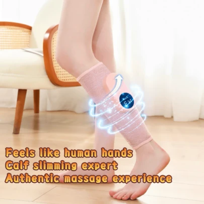 Calf Air Compression Massager For Circulation And Pain Relief, Leg Massager With Heat, Relieve Fatigue, Help For Edema And Varicose Veins, 3 Intensities, 3 Heat Levels, Muscle Relaxation. Christmas, New Year, And Valentine's Day Gifts. Best Gift.