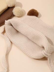 Infant/Toddler Knitted Ear Flap Hat, Cute Baby Boy/Girl Winter Warm Beanie - Multicolor - View 7
