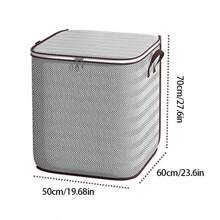 宽敞的可折叠织物收纳袋 - 适用于卧室、家居和搬家的无纺布收纳袋 - 易于使用、节省空间的设计