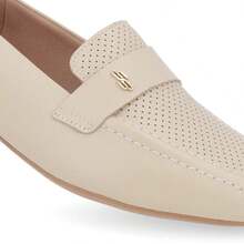 Usaflex Loafer Moccasin Shoe In Nappa Leather Valise - 白色 - 查看 5