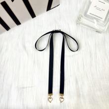 Mặt dây chuyền hình trái tim nơ đen phụ kiện trang trí áo sơ mi - mặt dây chuyền tình yêu nơ - Xem 12