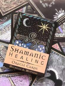 1 Set Shamanic Healing Oracle Card Gameoracle Cards,Board Games,Oracle,Black Card Games,Manifesting - Black - View 1