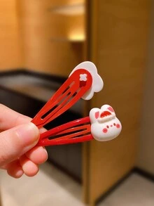 20 chiếc kẹp tóc và phụ kiện tóc dễ thương phong cách Giáng sinh - Nhiều màu - Xem 6