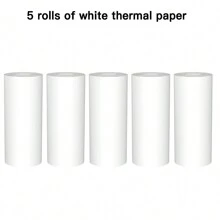 便携式迷你打印机、带 6 卷彩色胶粘纸的袖珍无线热敏打印机、迷你无墨袖珍打印机、用于图片、收据标签、便笺、二维码打印的无线智能打印机 - 均碼 - 查看 18