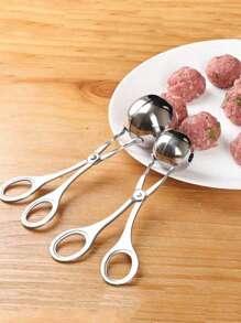 1 Stainless Steel Rice-Meat Dumplings Clip, Rice And Vegetable Roll Clip, Making Rice And Vegetable Rolls, Fish Balls, Potato Ball Molds, Kitchen Gadgets, Vegetable And Fruit Pelleting Tools - Multicolor - View 5