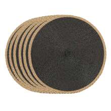 14 Inch Round Woven Placemat, 2/6 Pcs Washable Heatproof Placemats For Dining Table, Non-Slip For Indoor/Outdoor Use, Suitable For Dinner, Events, Family Gatherings, Thanksgiving, Christmas, Easter