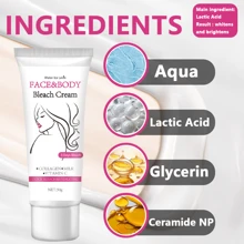 亮白霜，含有胶原蛋白和维生素 C，适用于面部、腋下和私密部位，有助于均匀肤色和淡化黑斑 - 紅白色 - 查看 3