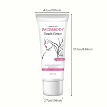 亮白霜，含有胶原蛋白和维生素 C，适用于面部、腋下和私密部位，有助于均匀肤色和淡化黑斑 - 紅白色 - 查看 5