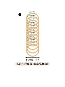 10 peças/conjunto de bastidor de ponto cruz bordado de bambu cáqui e verde, artesanato faça você mesmo, pode ser usado como decoração de casa, enfeite de Halloween e Natal, chaveiro de telefone, pingente de bolsa, decoração de mesa, pingente de carro