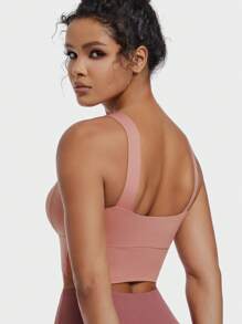 Yoga Tank Top, Breathable Sports Bra With Shock Absorption And Shaping Function, Sculpts Beautiful Back Lines, Suitable For Fitness Exercises - Coral Pink - View 4