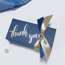 10入組字母圖案禮品酒紅色紙糖果盒適合婚禮 - 酒紅色 - 查看 4