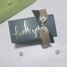 10入組字母圖案禮品酒紅色紙糖果盒適合婚禮 - 酒紅色 - 查看 10