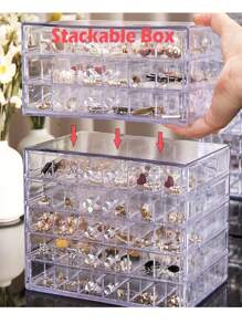 Joyero acrílico 72 compartimentos. - transparente - Ver 5