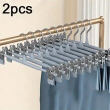 5pcs/1pc Adjustable Stainless Steel Non-Slip Macaron Color Pants Hangers, Space Saving Skirt & Trouser Clips, Pants Hangers With No Trace, Multi-Functional Non-Slip Pants Rack, Skirt & Undewear Clips, Stainless Steel, Trace-Free Pants Rack Decor, Room Decorations, Decorations, Decor, Storage, Organizer Dress Pants Shoes Jeans Boots Skirt Bedroom, Organizer, Home Storage, White T Shirt Women, Black Pants Women, Ladies Winter Clothes, Dress,
