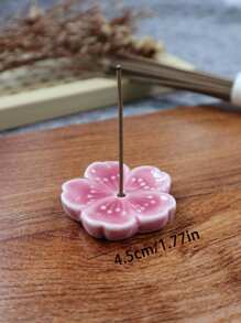 1 Peça Suporte de Incenso com Fio de Sakura, Plugue de Incenso, Mini Queimador de Aroma Doméstico, Bandeja de Incenso Mini, Queimador de Incenso, Plugue de Incenso Cerâmico - Multicolorido - Visão 6