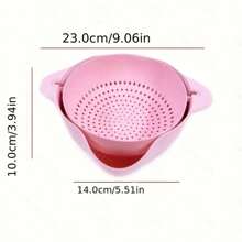 双层塑料滤网篮、厨房蔬菜清洗机、淘米漏勺、水果碗