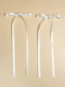 6 chiếc kẹp tóc nơ ruy băng grosgrain nhiều màu sắc dành cho nữ, có đuôi dài mềm mại, kẹp bên hông bằng ruy băng lụa Pháp cho tóc đuôi ngựa và phụ kiện tóc cho bé gái, kẹp càng cua, kẹp tóc, đồ dùng học tập, phụ kiện đội đầu, ghim cài tóc - Nhiều màu - Xem 7