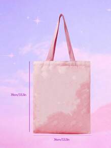 1 pieza Bolsa de lona personalizada, plegable, ligera, casual, para compras de comestibles, recuerdos personalizados, fiestas, decoración, única, minimalista, de moda, plegable, para comestibles, bolso de hombro, regalo