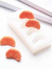 Realistic Orange Pulp DIY Handmade Fragrance Plaster Multifunctional Silicone Mold - White - View 1
