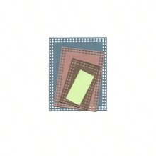 Metal Cortante DIY para Álbuns de Recortes das Quatro Estações, Cartões de Cumprimento em 3D, Moldura de Fundo Pontilhado de Base Criativa e Multi-Formato, Novidade 2024