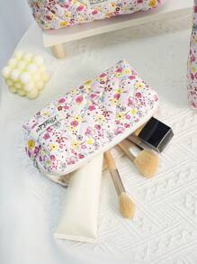 1PC/Set Túi đựng đồ trang điểm họa tiết hoa hồng, Túi đựng đồ trang điểm di động thời trang và giản dị, Đa chức năng, Túi đựng đồ trang điểm đơn giản, Túi đựng đồ trang điểm dung tích lớn Túi đựng đồ trang điểm Tổ chức trang điểm Tổ chức trang điểm Túi đựng đồ trang điểm Túi đựng đồ trang điểm - Hồng - Xem 8