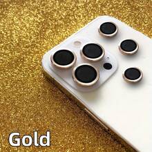 3pcs HD Multicolor Light Luxury Anti-Fall Anti-Scratch Anti-Dust Metal Phone Lens Ring Protector Film Compatible With Iphone 16 15 14 13 12 11 Plus Pro Max Mini