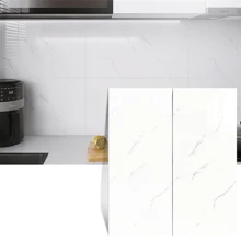 10 miếng dán gạch 3D tự dính 1,8㎡ giống đá cẩm thạch, miếng dán trang trí tường cho phòng khách, phòng ngủ, phòng tắm và nhà bếp, giấy dán tường PVC chống thấm nước, chống ẩm và chống dầu - Nhiều màu - Xem 15